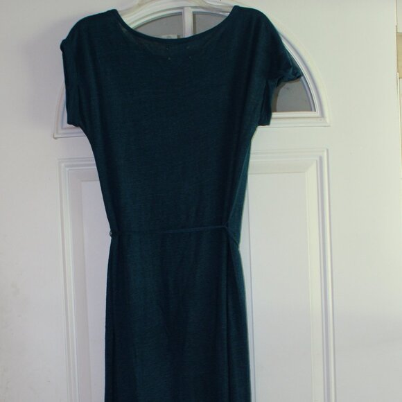 Share Lou & Grey 100% Linen Blue Maxi Dress Sz S Casual Lagenlook Preppy - Picture 1 of 6